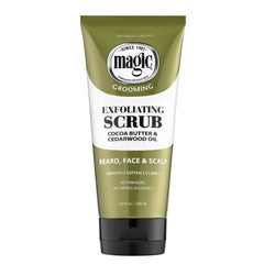 SoftSheen-Carson Magic Grooming Men's Facial Exfoliating Scrub Butter with Cocoa Butter & Cedarwood Oil for Dry Skin 6.8 fl oz