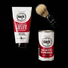 Razorless cream shave depilatory cream tube and shaving powder jar