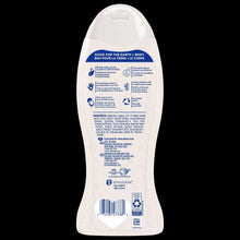 Softsoap exfoliating body wash bottle, white with blue back label