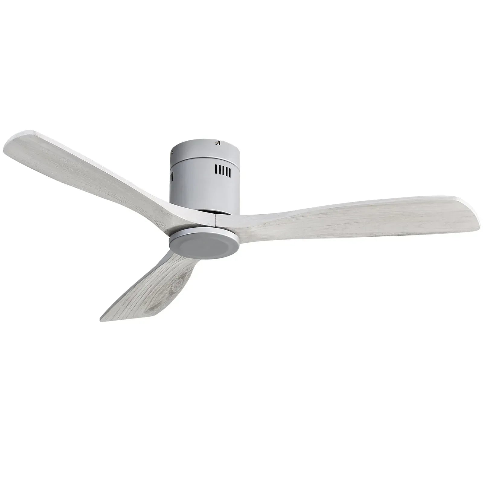 Sofucor 52 Inch Modern Flush Mount Ceiling Fan with Wood Blades