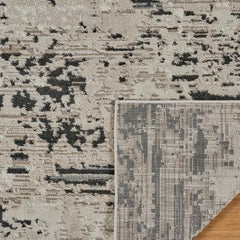 Solaris Runner Rug, Argent Charcoal, 2’2” x 6’