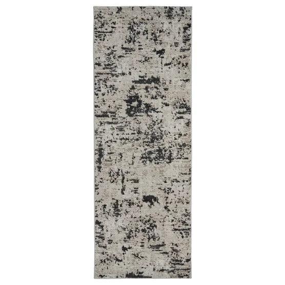 Solaris Runner Rug, Argent Charcoal, 2â€™2â€ x 6â€™ - USA MEGA SHOP