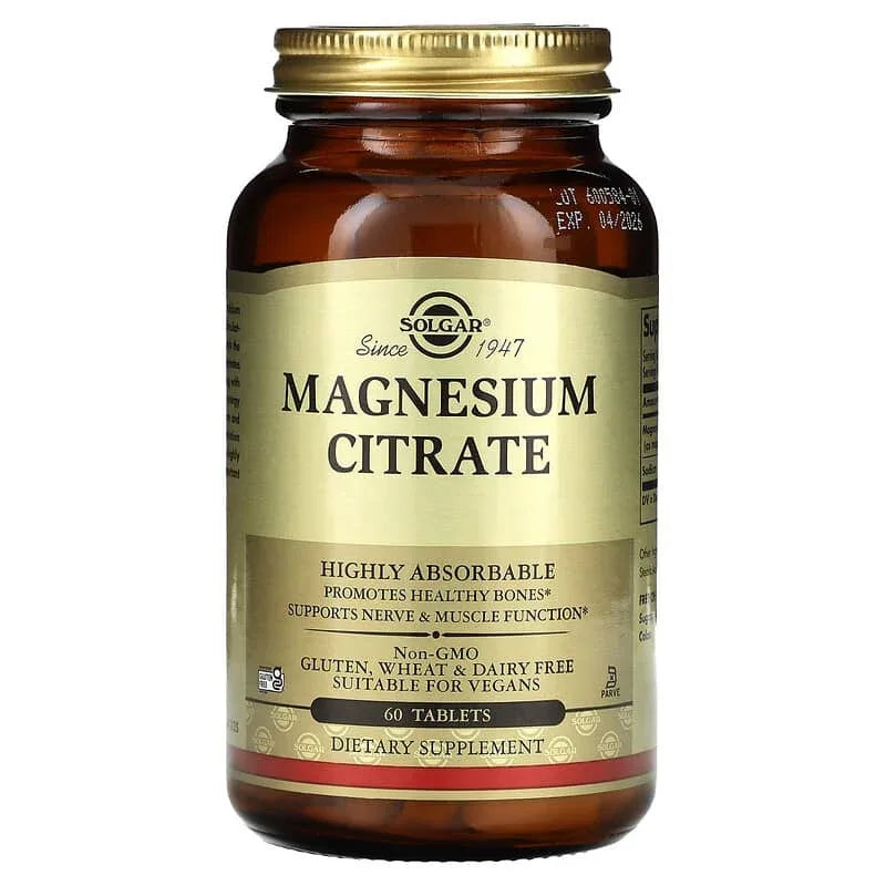 Solgar, Magnesium Citrate, Tablets