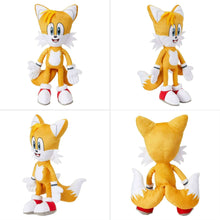 Sonic plush pillow buddy shown in multiple angles: front, side, back, and seated pose