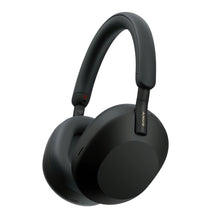 Sony over-ear noise-cancelling headphones, black side view with earcup and headband