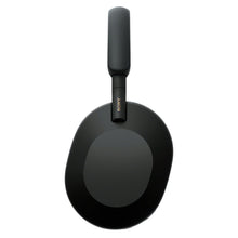 Sony over-ear noise-cancelling headphones, black front earcup with vertical headband