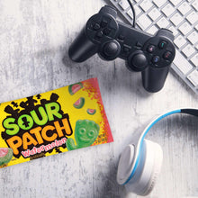Watermelon soft and chewy candy pouch, yellow with green fruit details