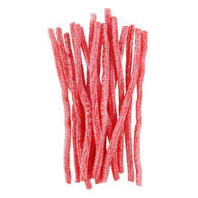 Strawberry Sour Punch straws, red sugar-coated candy sticks bundle