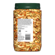 Gourmet hunter mix jar with ingredient label on back and mixed nuts visible