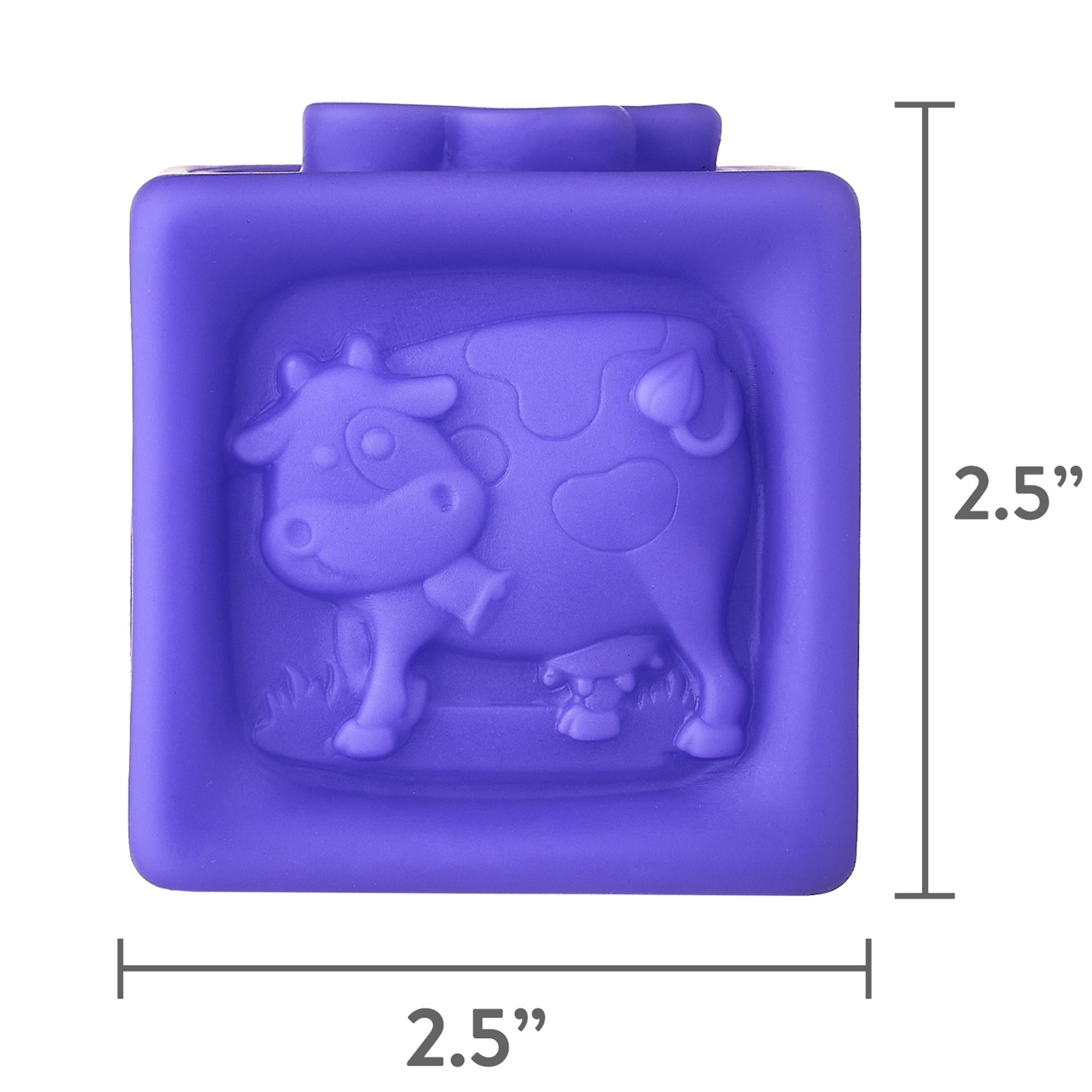 Spark Create Imagine Sensory Stacking Vinyl Blocks, 9 Pieces, Ages 9 Months+