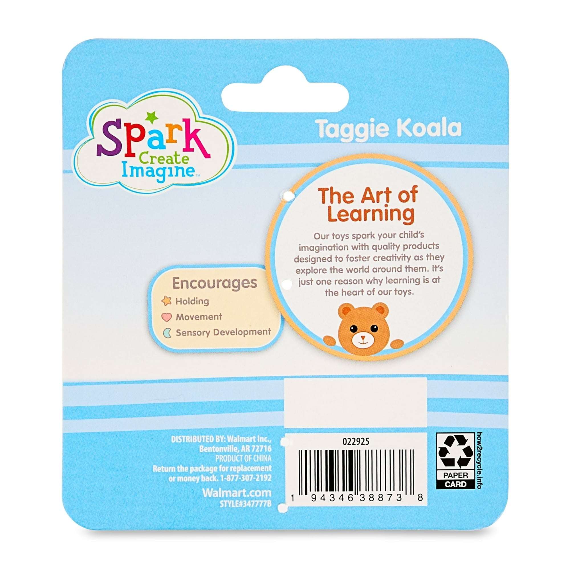 Spark Create Imagine Taggie Crinkle Paper Toy, Koala