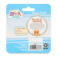Taggie Koala product card with Spark Create Imagine branding and product info