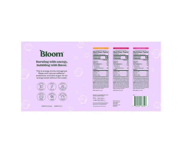 Bloom Sparkling Energy 12 fl. oz., 18 pack