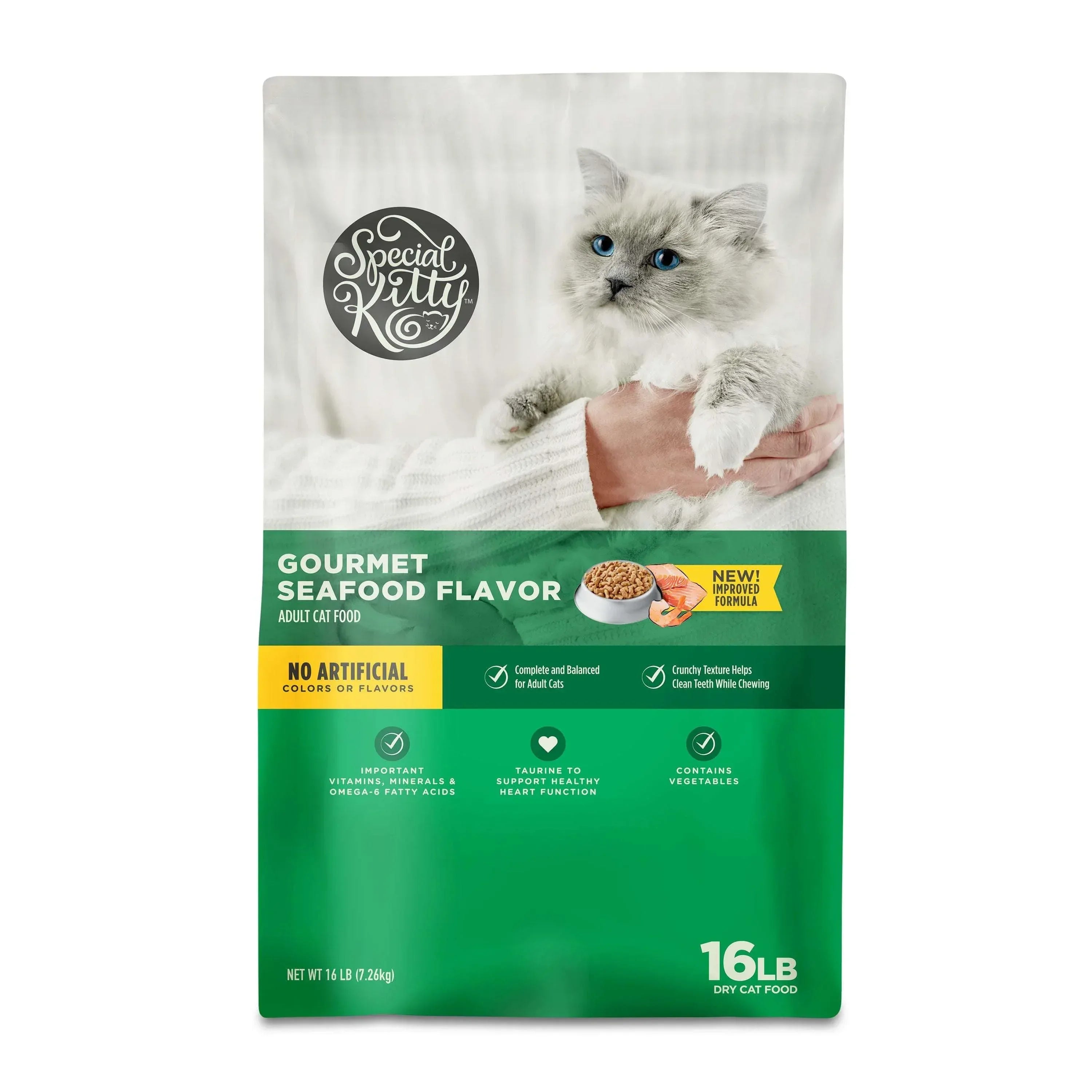 Special Kitty Gourmet Formula Seafood Blend Flavor Dry Cat Food, 3.15 lb Bag - USA MEGA SHOP
