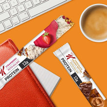 Wrapped protein meal bar variety assortment with strawberry and chocolate peanut butter bars