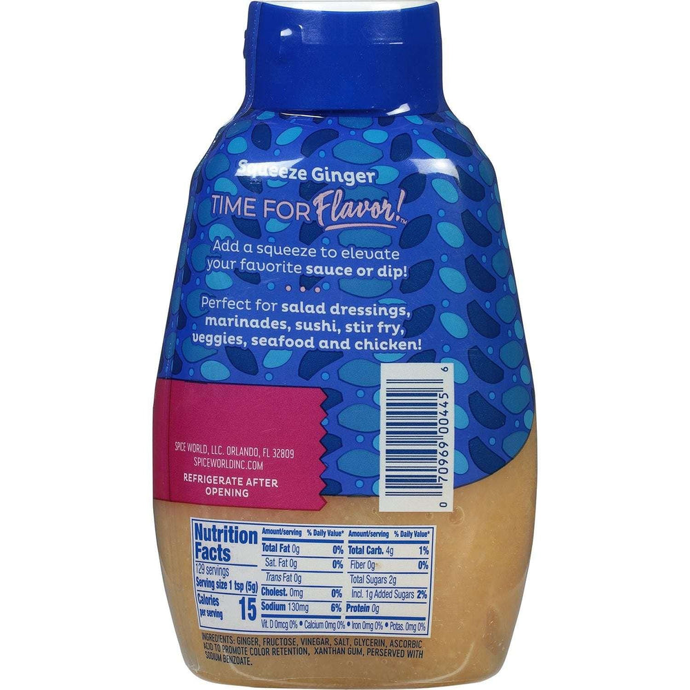 Spice World Squeeze Minced Ginger Seasoning 22.75 oz. - USA MEGA SHOP