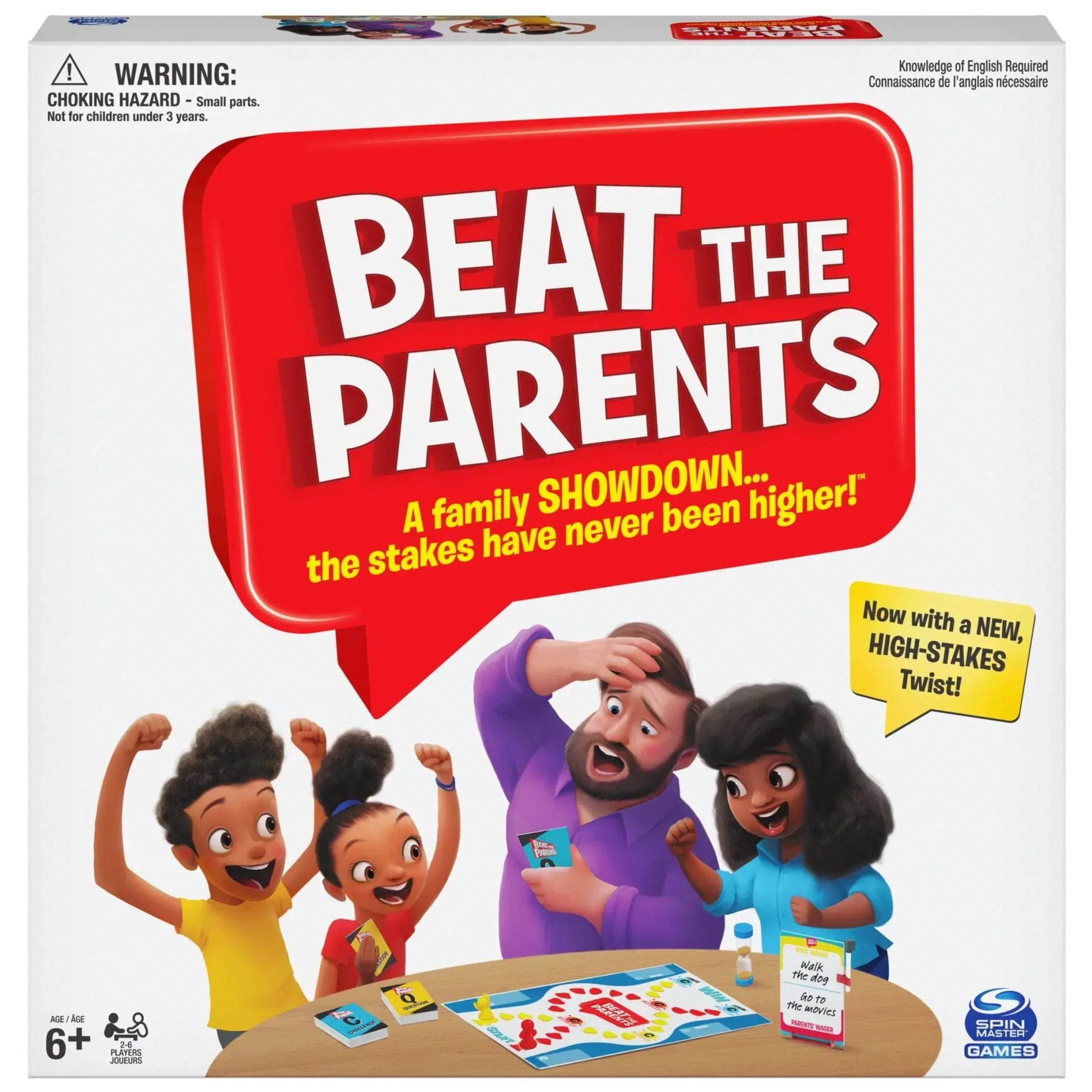 Spin Master Games, Beat The Parents Classic Family Trivia Game, for Ages 6 and up - USA MEGA SHOP
