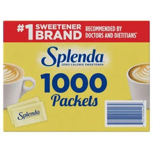 Zero calorie sweetener packets box showing 1000 count