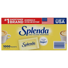 Zero calorie sweetener packets, Splenda 1,000-count box