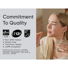 Omega-3 fish oil supplement quality badges: Non-GMO, IFOS, cGMP, MSC