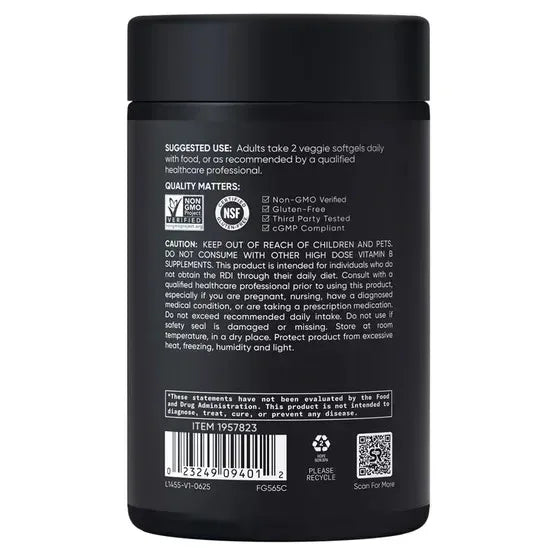 Sports Research Vitamin B Complex, 180 Veggie Soft Gels