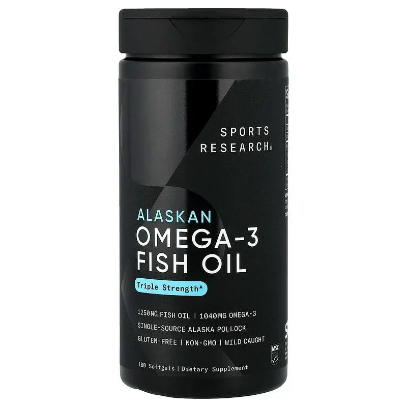Sports Research, Alaskan Omega-3 Fish Oil, 180 Softgels