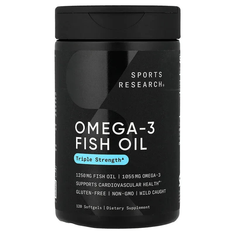 Sports Research, Omega-3 Fish Oil, Triple Strength , Softgels