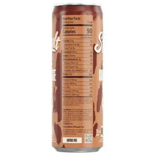 Protein milk can back label with Nutrition Facts and ingredients panel