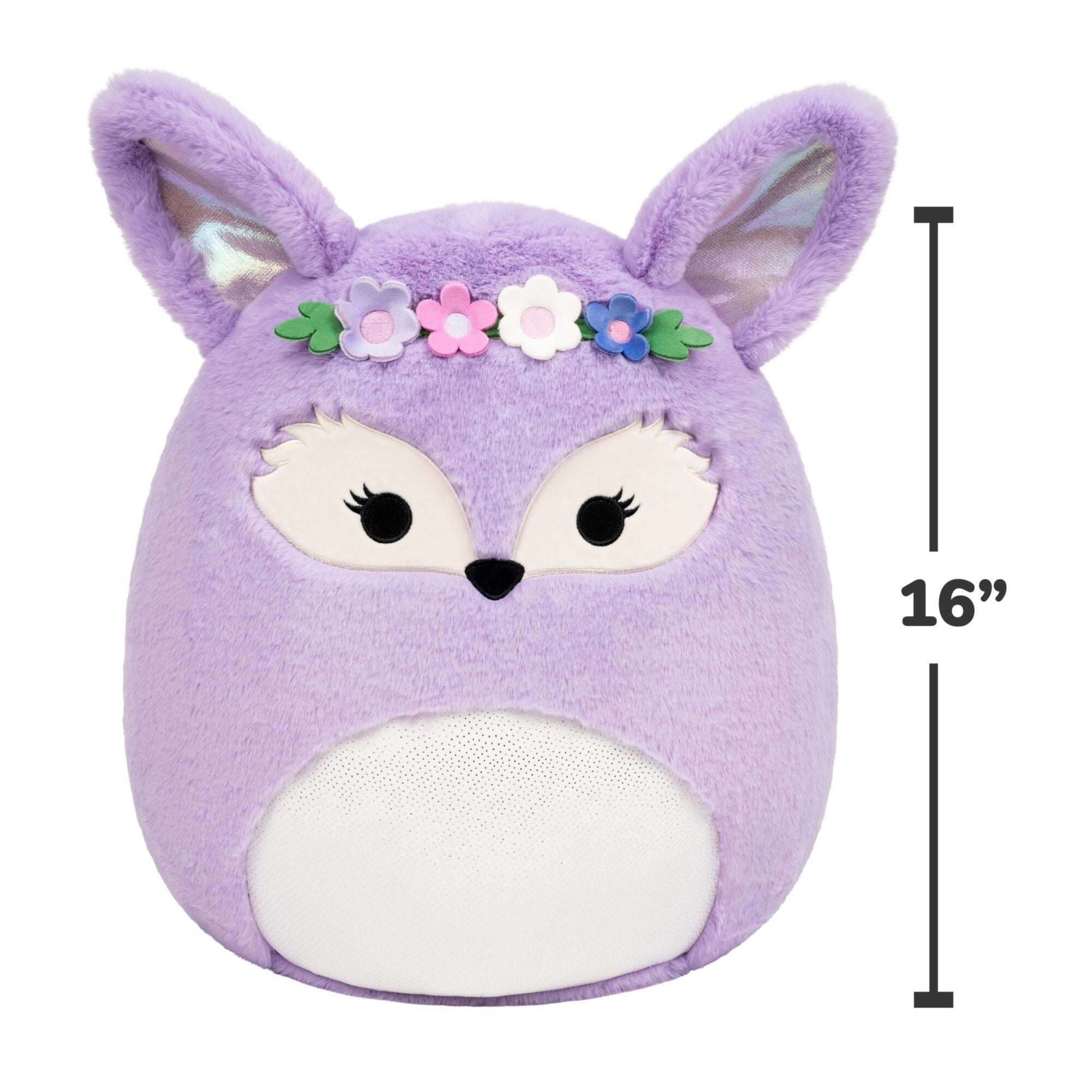 Squishmallows FuzzAMallow Official 16 inch Cadence the Lavender Fennec Fox - Child's Ultra Soft Plush Toy