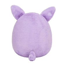 Lavender fennec fox plush back view with long ears and stubby tail