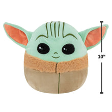 10 inch mint and tan Grogu stuffed plush with black eyes and orange inner ears
