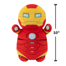 10-inch Iron Man HugMees plush with red-and-yellow suit, blue chest circle, round eye pads
