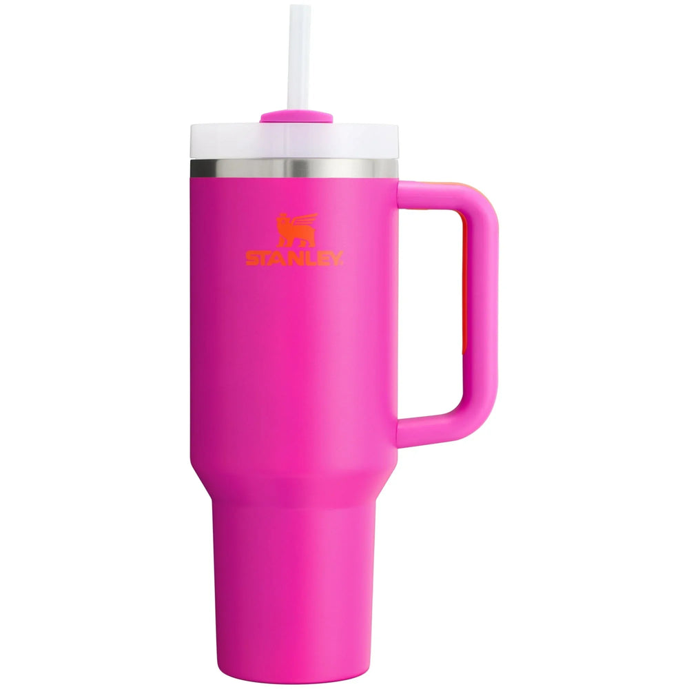 Stanley Quencher Flowstate 40oz Bright Lime Stainless Steel Tumbler - USA MEGA SHOP