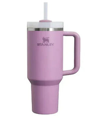 Stanley Quencher H2.0 FlowState Stainless Steel Vacuum Insulated Tumbler with Lid and Straw for Water, Iced Tea or Coffee (Hot pink, Purple, and Flamingo)
