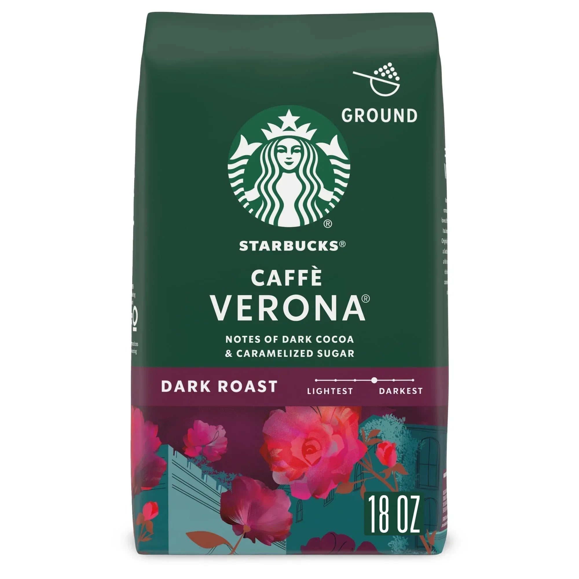 Starbucks Breakfast Blend, Ground Coffee, Medium Roast Hot or Iced Coffee, 18 oz