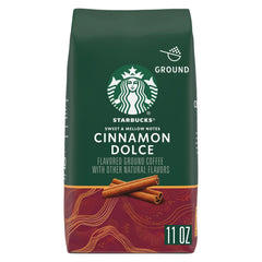 Starbucks Cinnamon Dolce, Ground Coffee, Flavored Hot or Iced Coffee, 11 oz - USA MEGA SHOP