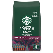 Starbucks French Roast ground coffee bag, dark roast, 28 oz