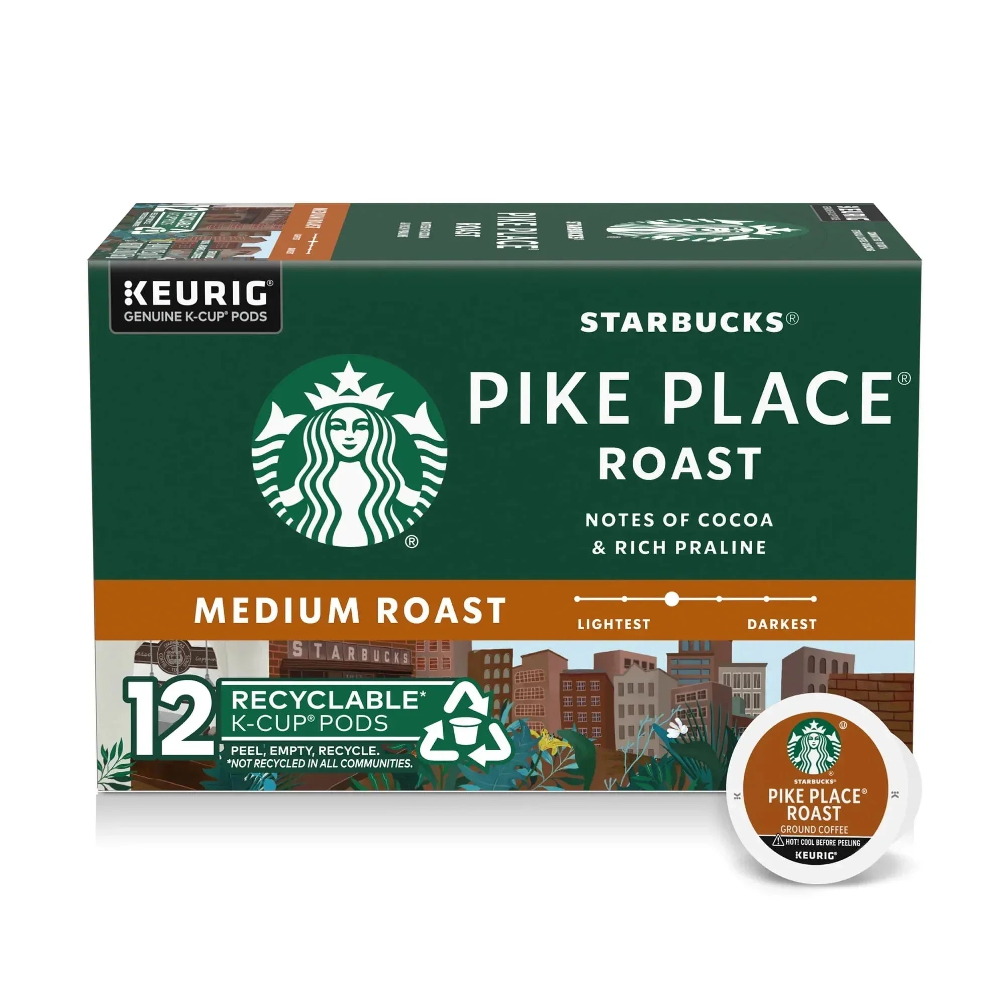 Starbucks Caramel, Hot or Iced Coffee, Flavored K-Cup Coffee Pods, 12 Count - USA MEGA SHOP