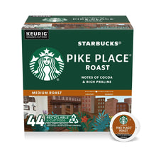 Starbucks Pike Place Roast K-Cup coffee pod box, medium roast, 44-count