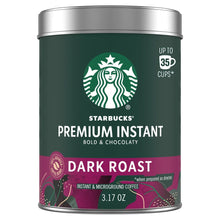Starbucks Premium instant coffee canister, dark roast, 3.17 oz