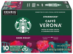 Starbucks Caffe Verona Coffee K-Cup Pods, Dark Roast Arabica Coffee