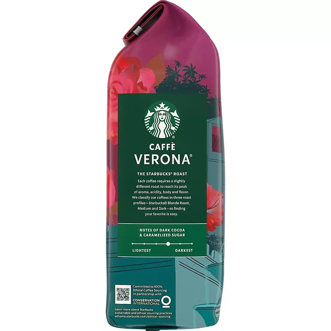 Starbucks Caffe Verona Dark Roast Ground Coffee, 40 oz.