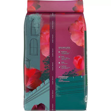 Starbucks Caffe Verona dark roast ground coffee bag, back panel with brewing details