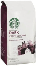Starbucks Dark Caffè Verona whole bean coffee bag, 12 oz paper pack