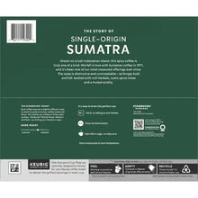 Starbucks K-Cup box back panel with story text, barcode, and recycling icons