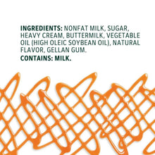 Creamer bottle with ingredients text and Starbucks logo on white background