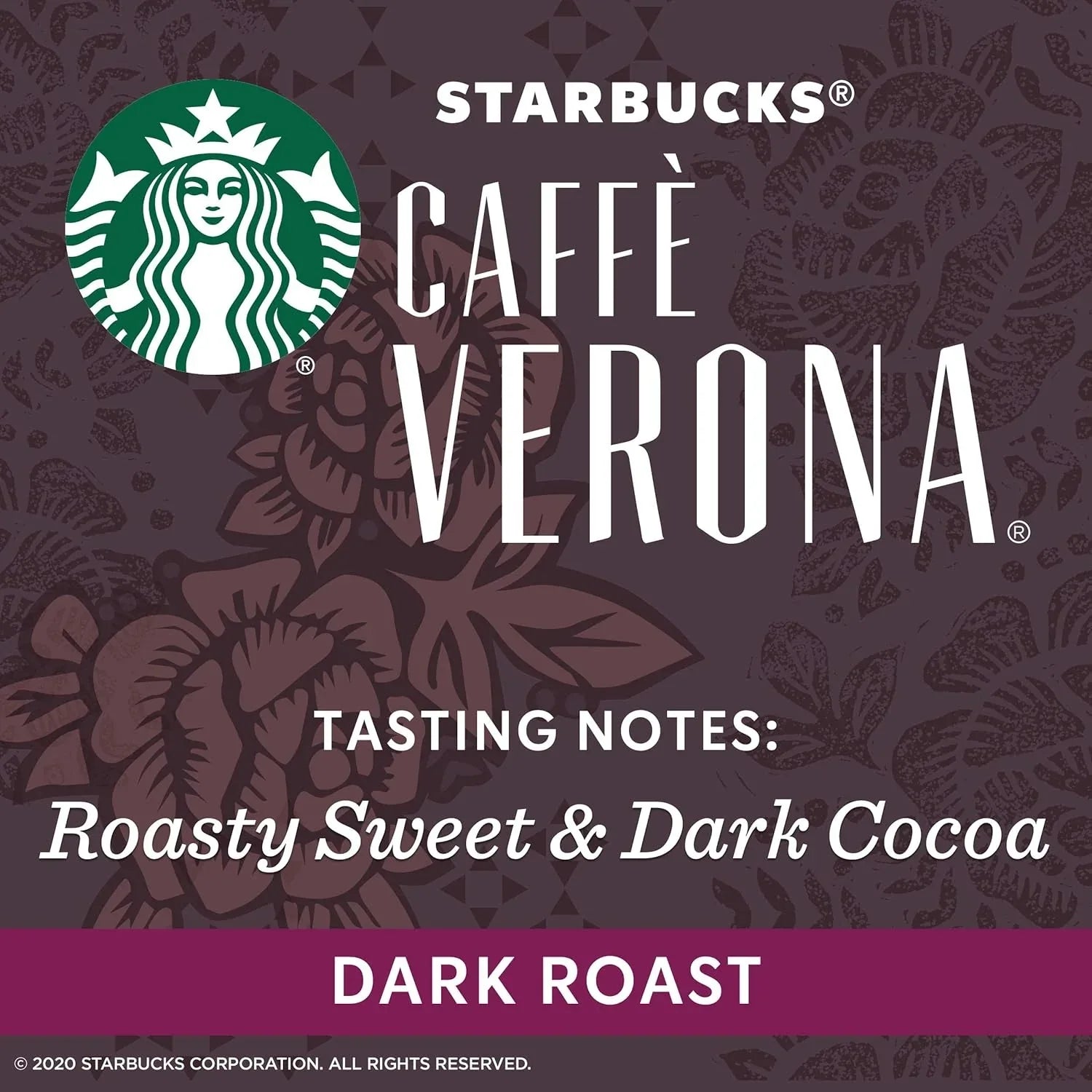 Starbucks Dark Roast K-Cup Coffee Pods — Caffè Verona for Keurig Brewers