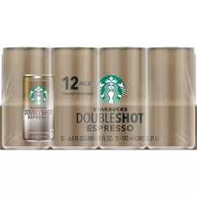 Starbucks Doubleshot espresso coffee can 12-pack, 6.5 fl oz cans