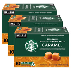 Starbucks Flavored Coffee K-Cup Pods, Caramel Flavored Coffee, Made without Artificial Flavors, Keurig Genuine K-Cup Pods