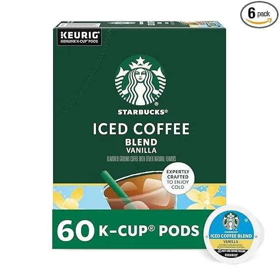 Starbucks Flavored Coffee K-Cup Pods, Vanilla Flavored Coffee, Made without Artificial Flavors, Keurig Genuine K-Cup Pods